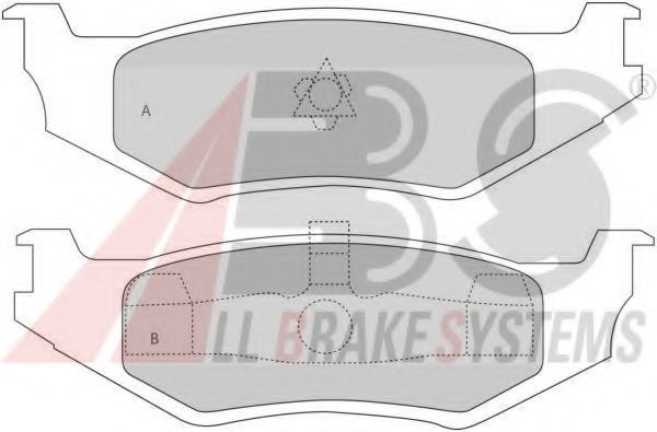 Тормозные колодки A.B.S. 38512