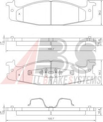 Тормозные колодки A.B.S. 38632