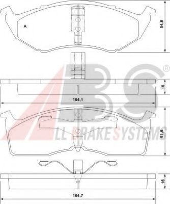 Тормозные колодки A.B.S. 38642