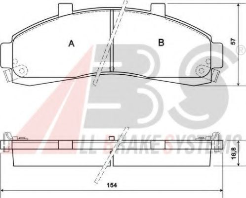 Тормозные колодки A.B.S. 38652