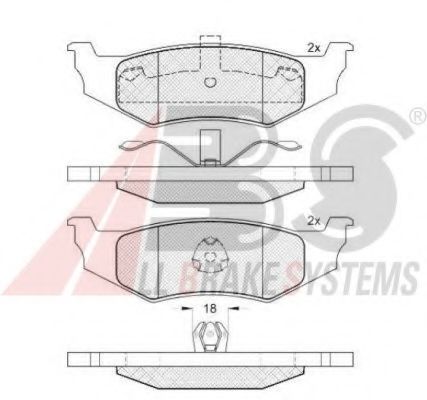 Тормозные колодки A.B.S. 38759