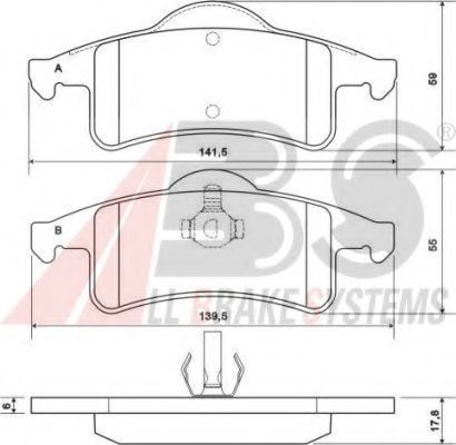 Тормозные колодки A.B.S. 38791