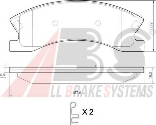 Тормозные колодки A.B.S. 38945