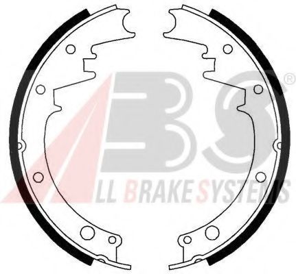 Тормозные колодки барабанные abs 40473