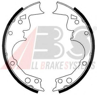 Тормозные колодки барабанные A.B.S. 40514
