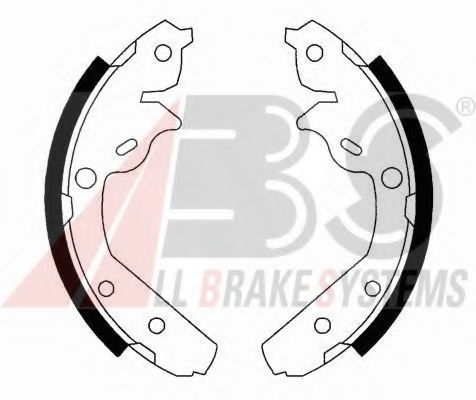 Тормозные колодки барабанные A.B.S. 40519