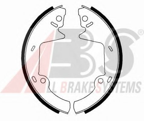 Тормозные колодки барабанные abs 40567