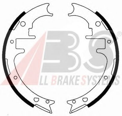Тормозные колодки барабанные A.B.S. 40581