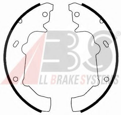 Тормозные колодки барабанные A.B.S. 40665
