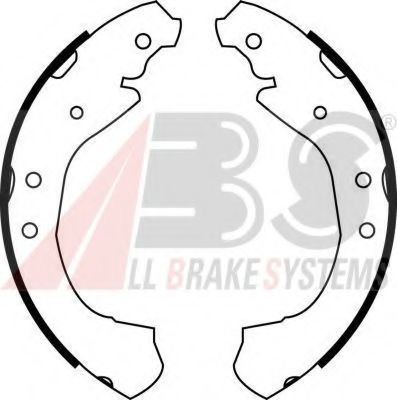 Тормозные колодки барабанные A.B.S. 40675