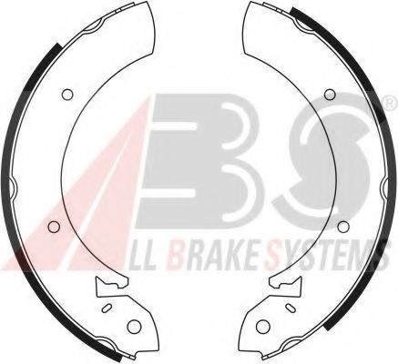Тормозные колодки барабанные A.B.S. 8125