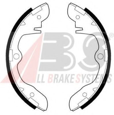 Тормозные колодки барабанные A.B.S. 8524