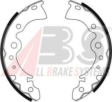 Тормозные колодки барабанные A.B.S. 8659