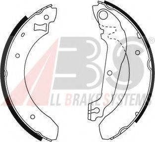 Тормозные колодки барабанные A.B.S. 8705