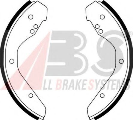 Тормозные колодки барабанные A.B.S. 8721