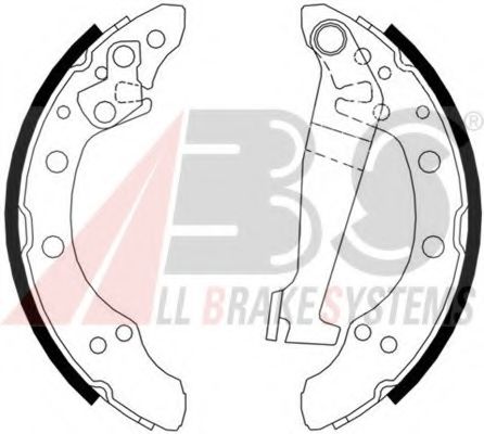 Тормозные колодки барабанные A.B.S. 8778
