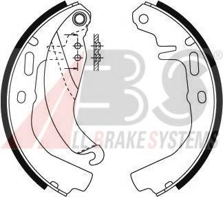 Тормозные колодки барабанные A.B.S. 8792