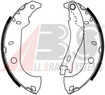 Тормозные колодки барабанные A.B.S. 8832