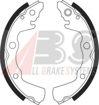 Тормозные колодки барабанные A.B.S. 8840