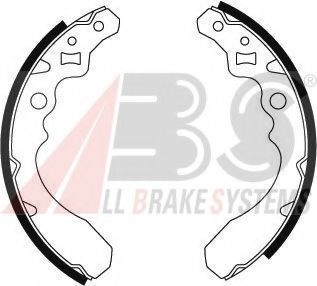 Тормозные колодки барабанные A.B.S. 8845