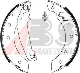 Тормозные колодки барабанные A.B.S. 8854