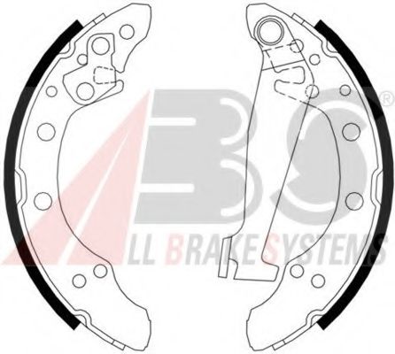 Тормозные колодки барабанные A.B.S. 8871