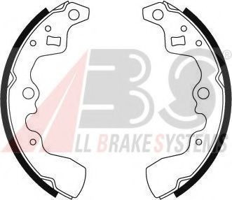 Тормозные колодки барабанные A.B.S. 8879