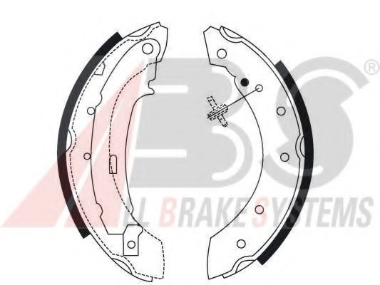 Тормозные колодки барабанные A.B.S. 8895