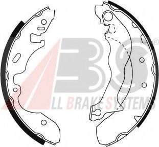 Тормозные колодки барабанные A.B.S. 8897