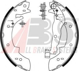 Тормозные колодки барабанные A.B.S. 8915