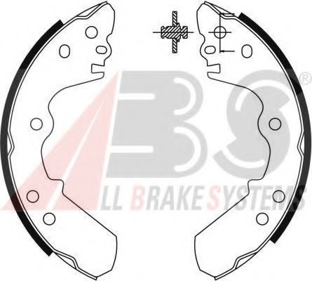 Тормозные колодки барабанные A.B.S. 8933