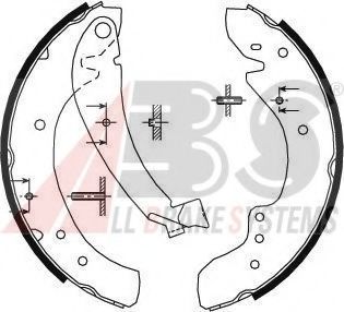 Тормозные колодки барабанные A.B.S. 8934