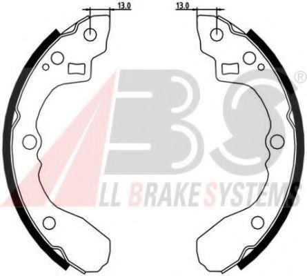 Тормозные колодки барабанные A.B.S. 8936