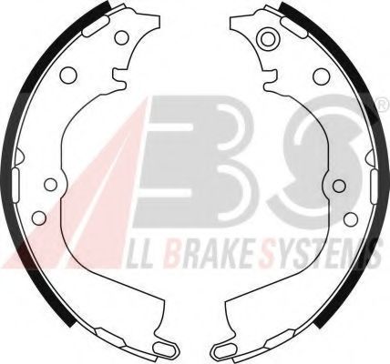 Тормозные колодки барабанные A.B.S. 8944