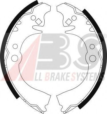 Тормозные колодки барабанные A.B.S. 8947