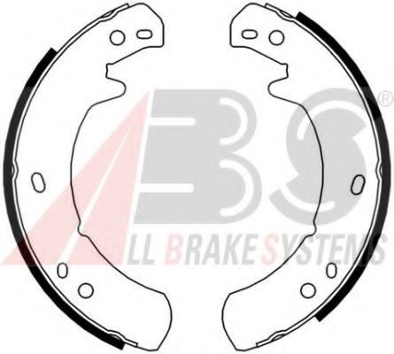 Тормозные колодки барабанные A.B.S. 8955