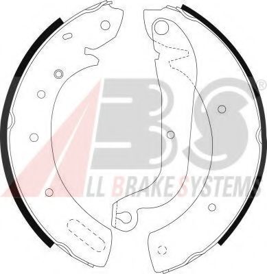 Тормозные колодки барабанные A.B.S. 8971