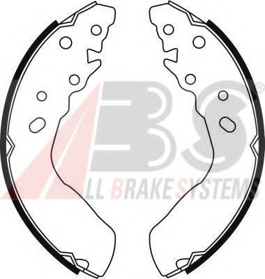Тормозные колодки барабанные A.B.S. 8975