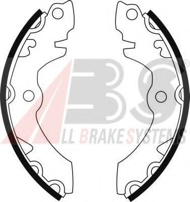 Тормозные колодки барабанные A.B.S. 8977