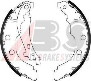 Тормозные колодки барабанные A.B.S. 8985