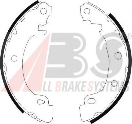 Тормозные колодки барабанные A.B.S. 8988