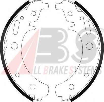 Тормозные колодки барабанные A.B.S. 8998
