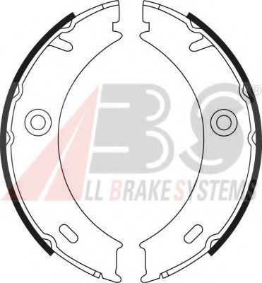 Тормозные колодки барабанные A.B.S. 9022