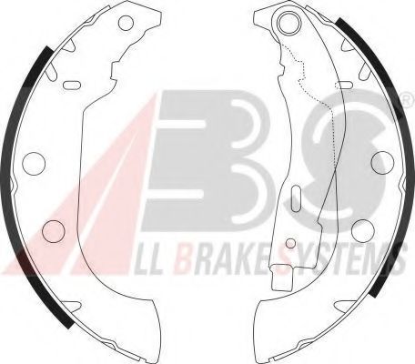 Тормозные колодки барабанные A.B.S. 9029