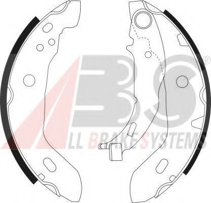 Тормозные колодки барабанные A.B.S. 9041