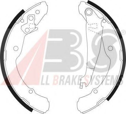 Тормозные колодки барабанные A.B.S. 9042