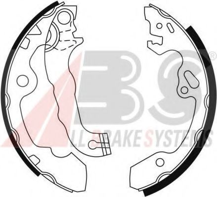 Тормозные колодки барабанные A.B.S. 9054