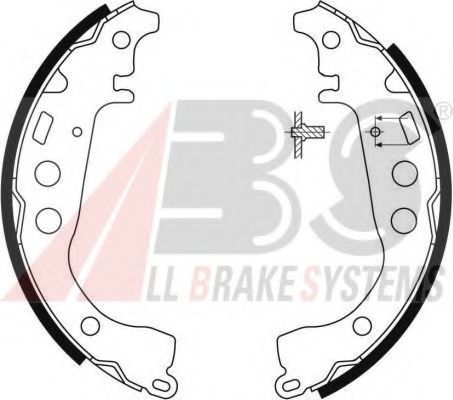 Тормозные колодки барабанные A.B.S. 9058