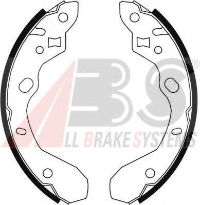 Тормозные колодки барабанные A.B.S. 9066