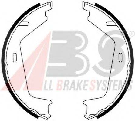 Тормозные колодки барабанные A.B.S. 9071